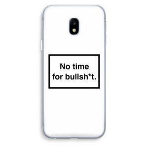No time: Samsung Galaxy J3 (2017) Transparant Hoesje