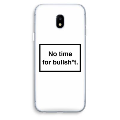 No time: Samsung Galaxy J3 (2017) Transparant Hoesje