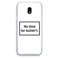 No time: Samsung Galaxy J3 (2017) Transparant Hoesje