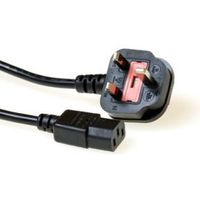 ACT Netsnoer UK connector - C13 zwart 1 m - thumbnail