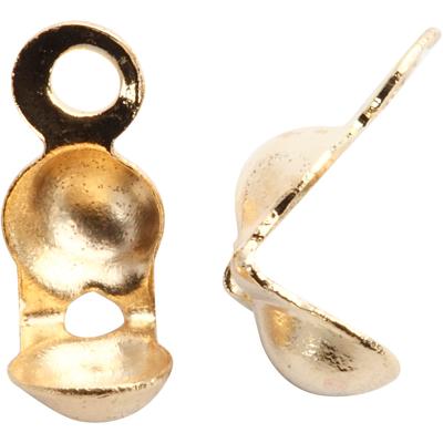 Creativ Company Kalot, l: 8 mm, d 3 mm, verguld, 20 stuk/ 1 doos