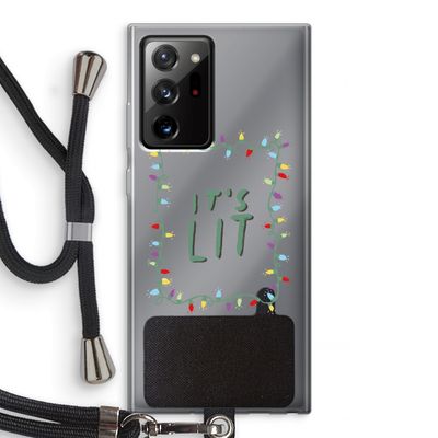 It's Lit: Samsung Galaxy Note 20 Ultra / Note 20 Ultra 5G Transparant Hoesje met koord