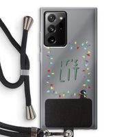 It's Lit: Samsung Galaxy Note 20 Ultra / Note 20 Ultra 5G Transparant Hoesje met koord