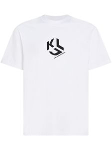 Karl Lagerfeld Jeans monogram-print T-shirt - Blanc