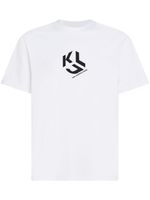 Karl Lagerfeld Jeans monogram-print T-shirt - Blanc - thumbnail