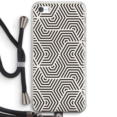 Magic pattern: iPhone 5 / 5S / SE Transparant Hoesje met koord
