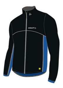 Craft Thermo Jacket Windstopper (Zwart/Blauw) M