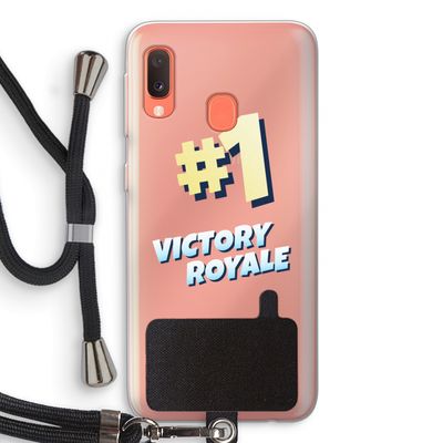 Victory Royale: Samsung Galaxy A20e Transparant Hoesje met koord