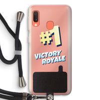 Victory Royale: Samsung Galaxy A20e Transparant Hoesje met koord