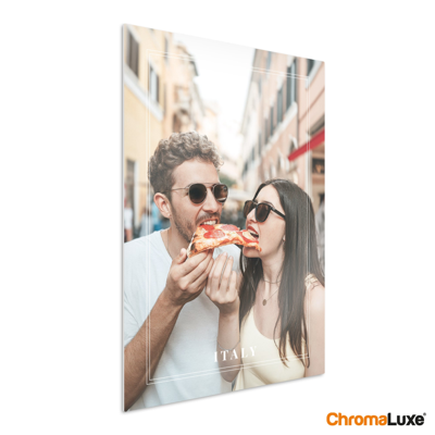 Foto op aluminium afdrukken - Wit (ChromaLuxe) - 50 x 75 cm