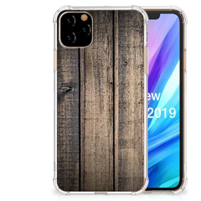 Apple iPhone 11 Pro Max Stevig Telefoonhoesje Steigerhout Apple iPhone 11 Pro Max Stevig Telefoonhoesje Steigerhout