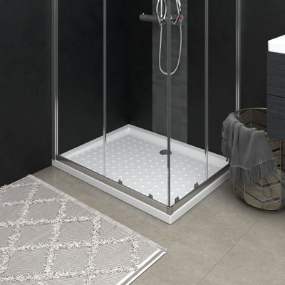 VidaXL Douchebak met noppen 90x70x4 cm abs wit