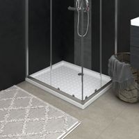 VidaXL Douchebak met noppen 90x70x4 cm abs wit