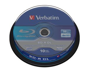 Verbatim 43746 Lees/schrijf blu-ray disc BD-R 50 GB 10 stuk(s)