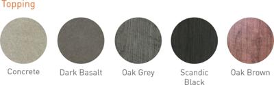 Celino Table Oak Grey 240x100 White Frame - Tierra outdoor