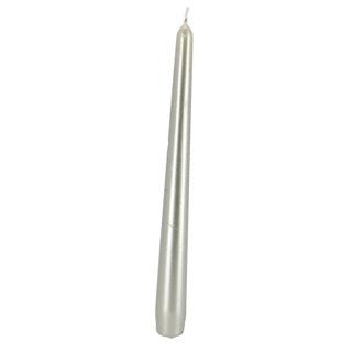 Gotische kaarsen 245/24 4x metallic White Silver
