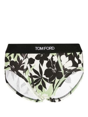 TOM FORD Slip met logoband - Groen TOM FORD Slip met logoband - Groen