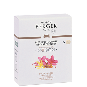 Maison Berger Navulling - voor autoparfum - Amber&apos;s Sun - 2 Stuks