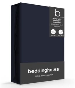 Beddinghouse Splittopper Hoeslaken Jersey-Lycra Indigo-160 x 200/220 cm