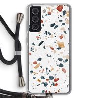 Terrazzo N°4: Samsung Galaxy S21 FE Transparant Hoesje met koord