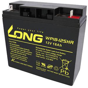 Long WP18-12SHR Loodaccu 12 V 18 Ah Loodvlies (AGM) (b x h x d) 181 x 167 x 76 mm M5-schroefaansluiting VDS-certificering, Geringe zelfontlading, Onderhoudsvrij