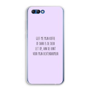 Ochtendhumeur: Honor 10 Transparant Hoesje