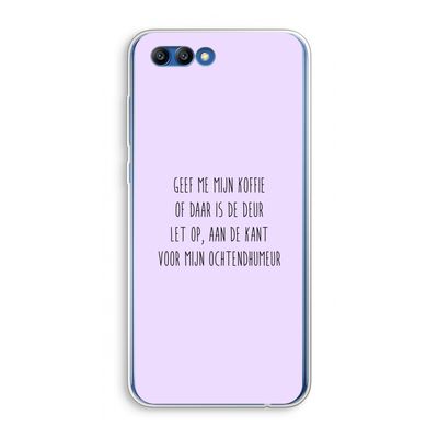 Ochtendhumeur: Honor 10 Transparant Hoesje