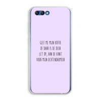Ochtendhumeur: Honor 10 Transparant Hoesje