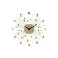 Karlsson - Wandklok Sunburst - Kristal - Goud - Medium - Ø30cm