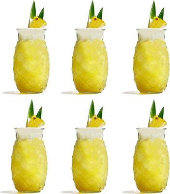 Cocktailglazen / Tiki Ananas Glazen - 400 ml - 6 stuks