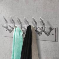 Kapstokken 4 st aluminium zilverkleurig