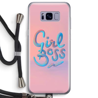 Girl boss: Samsung Galaxy S8 Plus Transparant Hoesje met koord