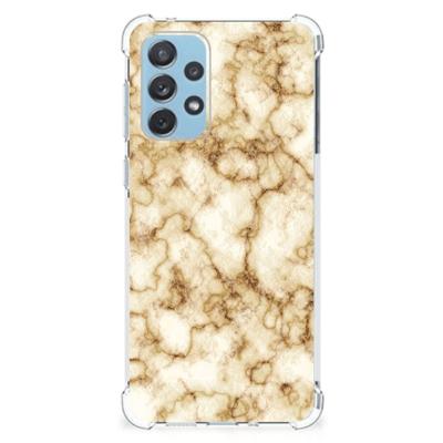 Samsung Galaxy A73 Anti-Shock Hoesje Marmer Goud Samsung Galaxy A73 Anti-Shock Hoesje Marmer Goud