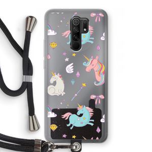 Fantasiewereld: Xiaomi Redmi 9 Transparant Hoesje met koord