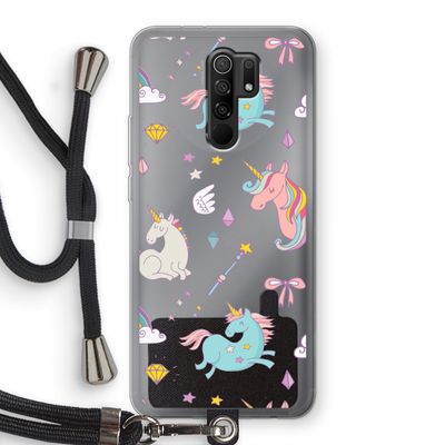 Fantasiewereld: Xiaomi Redmi 9 Transparant Hoesje met koord
