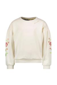 Like Flo Zomer sweater meisjes Off wit - embroidery op mouw