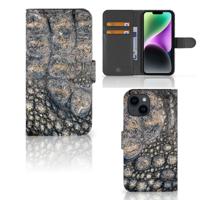 iPhone 15 | Telefoonhoesje | Met pasjeshouder | Krokodillenprint