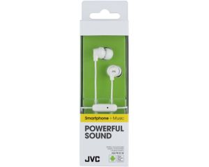 JVC HA-FR15-W-E Kleurrijke in-ear hoofdtelefoon met afstandsbediening en microfoon