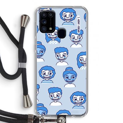 Gezichtjes: Samsung Galaxy M31 Transparant Hoesje met koord