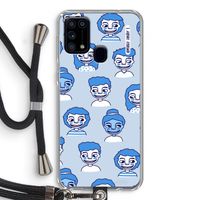 Gezichtjes: Samsung Galaxy M31 Transparant Hoesje met koord