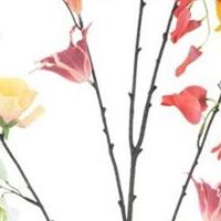 Mixed flower spray mixed red 119 cm kunstbloem Erutan Avon - Erutan avon