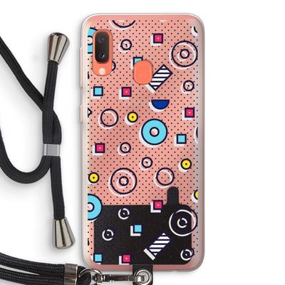 8-bit N°9: Samsung Galaxy A20e Transparant Hoesje met koord