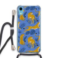 Luipaard: iPhone XR Transparant Hoesje met koord