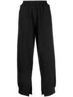 MM6 Maison Margiela pantalon de jogging à détails de fentes cousues - Noir