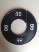 Maatring zwart/wit 86