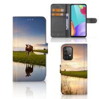 Samsung Galaxy A52 | Telefoonhoesje | Met pasjeshouder | Koe