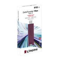 Kingston Technology DataTraveler Max USB flash drive 512 GB USB Type-A 3.2 Gen 2 (3.1 Gen 2) Rood - thumbnail