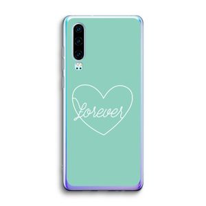 Forever heart pastel: Huawei P30 Transparant Hoesje