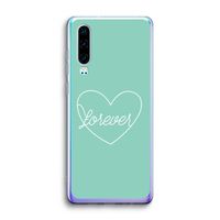 Forever heart pastel: Huawei P30 Transparant Hoesje
