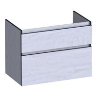 Brauer Delight Edge - Onderkast - 80 cm - met 2 Softclose Lades Greeploos en 1 Sifon Uitsparing - Forest Seashell